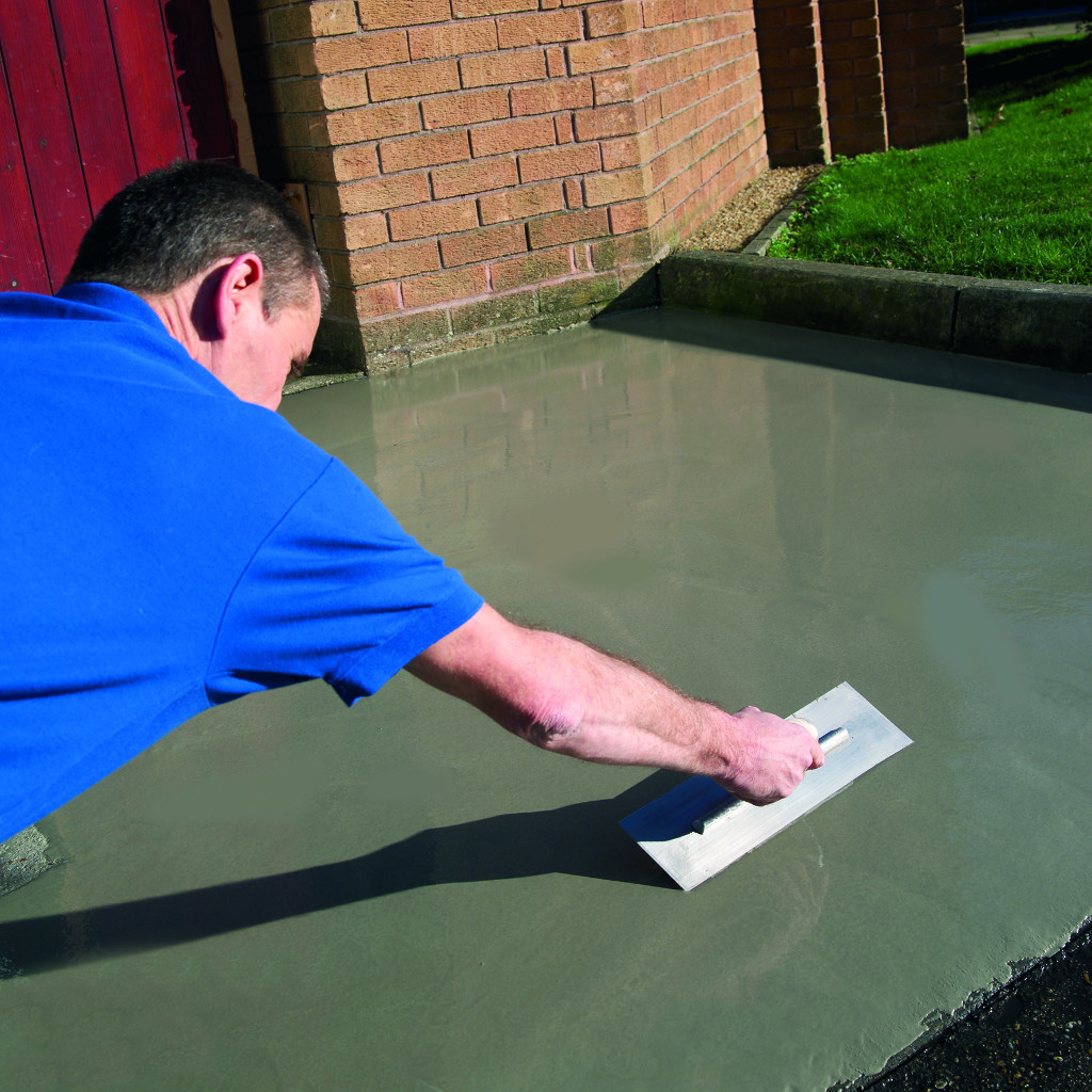 Resurfacing a concrete driveway