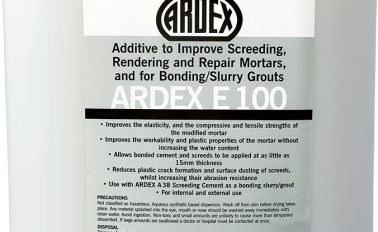ARDEX E 100 Additive to Improve Screeding Mortars, and for Bonding/Slurry Grouts
