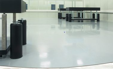 Rubber flooring adhesive system build diagram