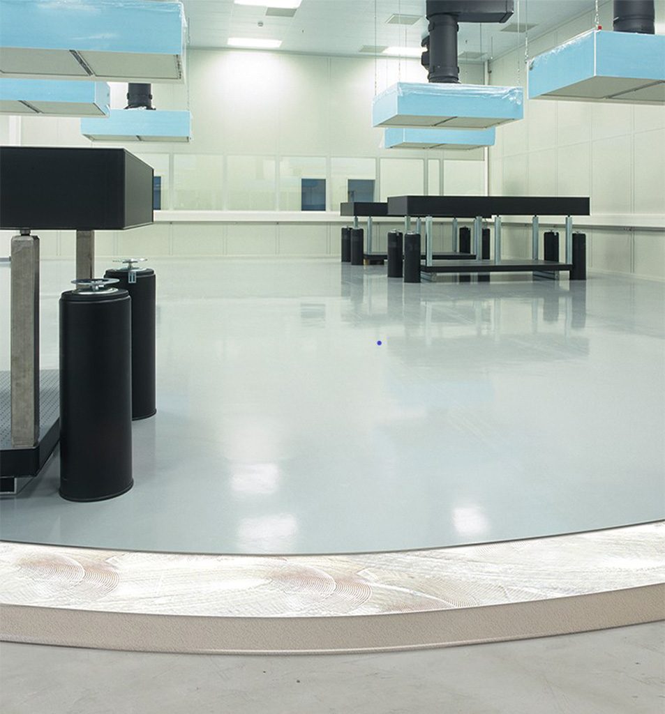 Rubber flooring adhesive system build diagram
