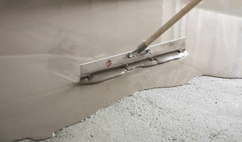 Heavy duty self levelling compound application picture