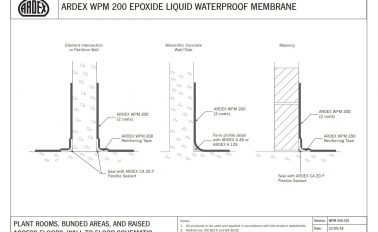 Waterproofing plant room walls and floors