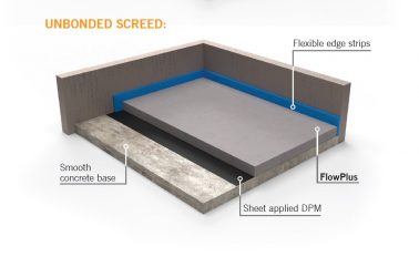 ARDEX FLOWPLUS on a Bonded Screed Build Up